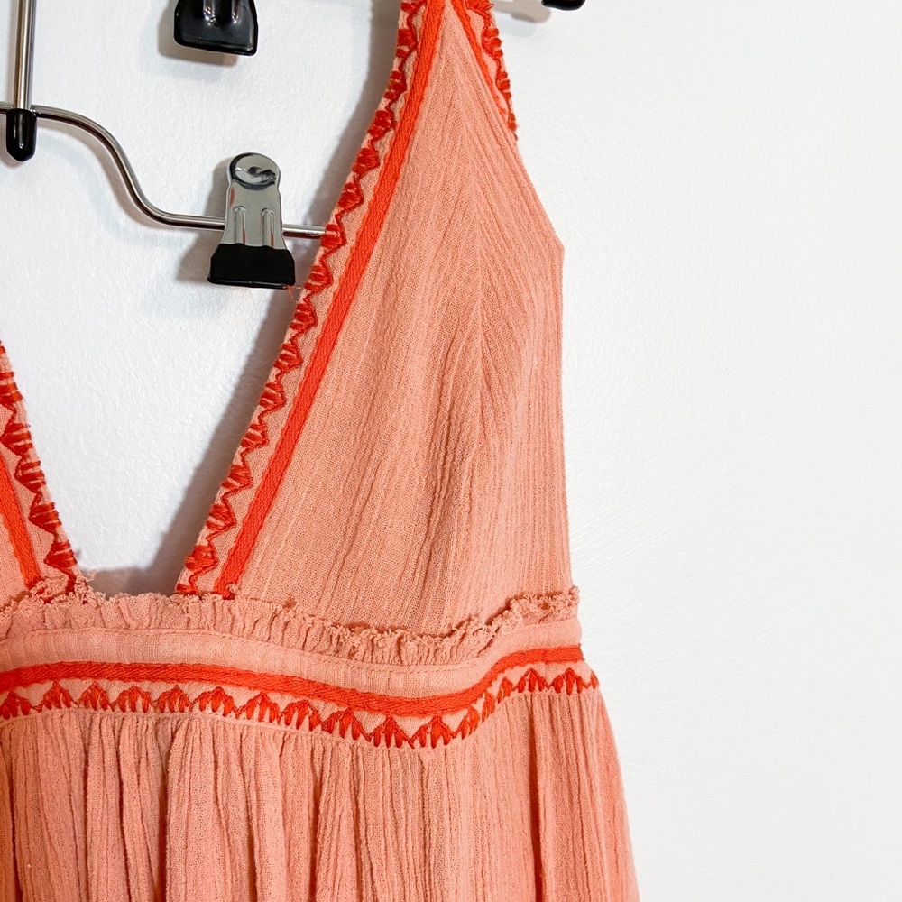 Free People Peach/Orange Maxi Dress NEVER WORN